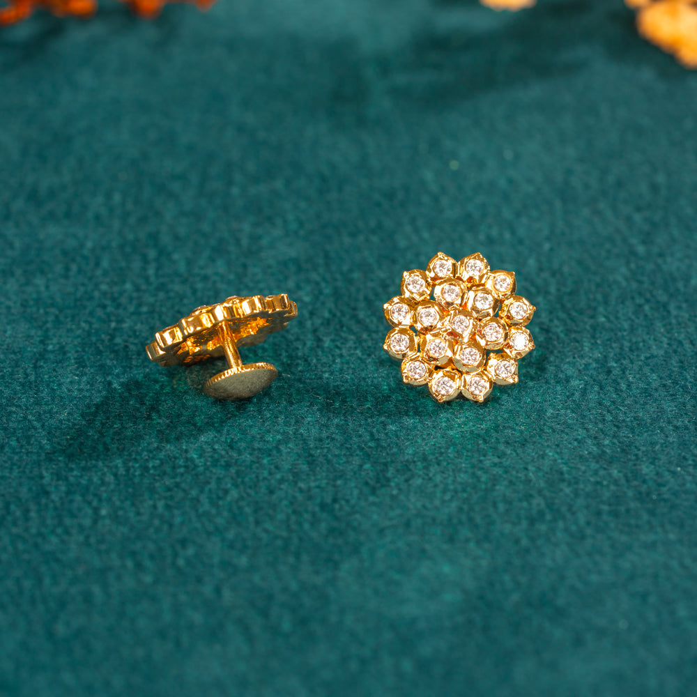 Karaikudi Floral Studs