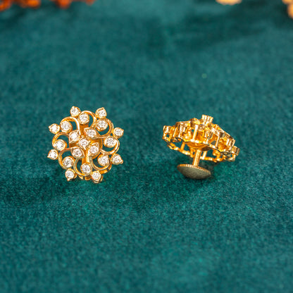 Karaikudi Floral Studs