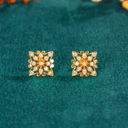 Karaikudi Floral Studs