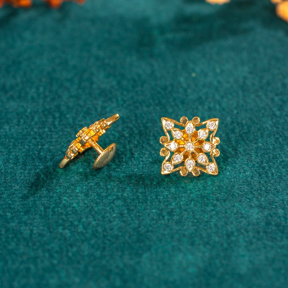 Karaikudi Floral Studs