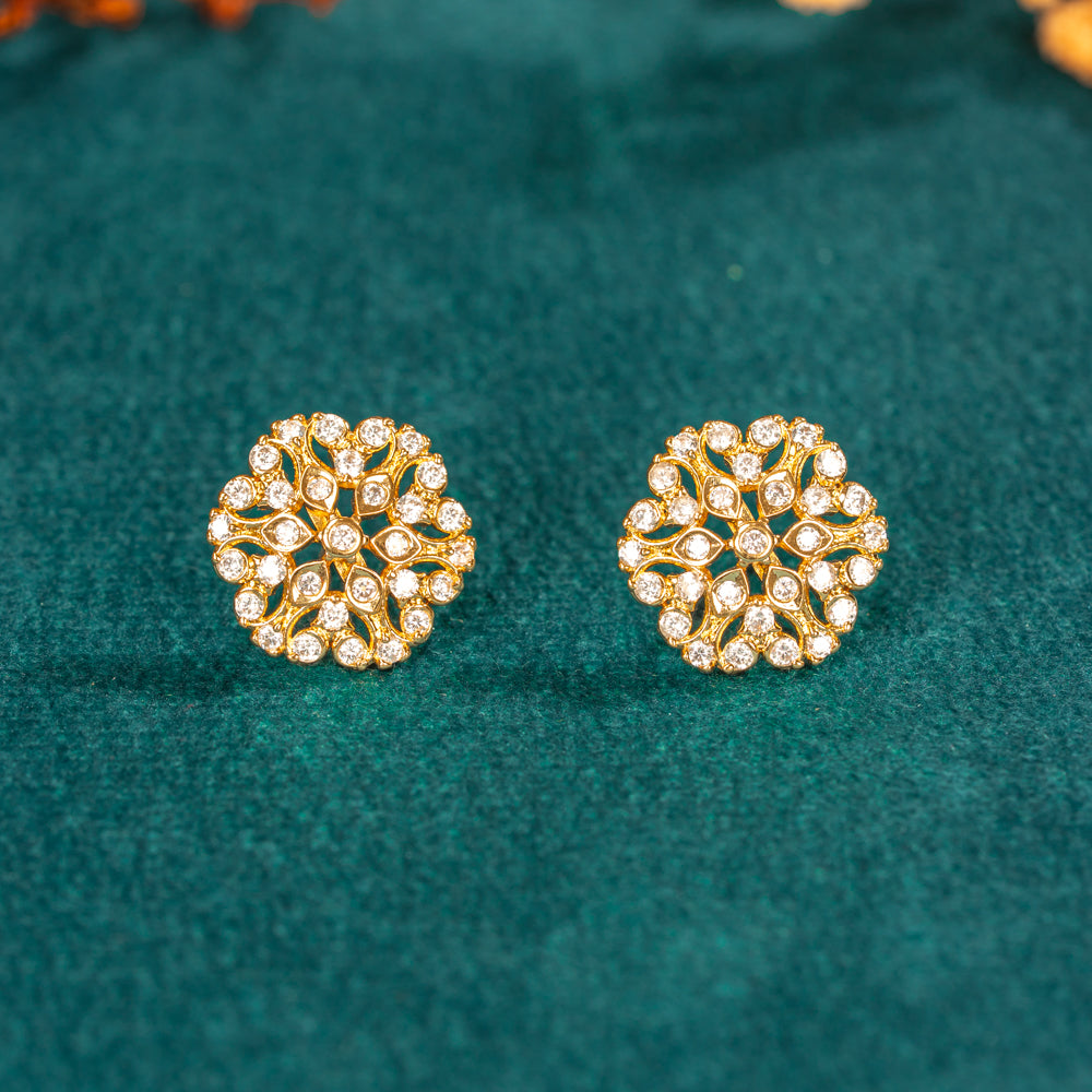 Karaikudi Floral Studs