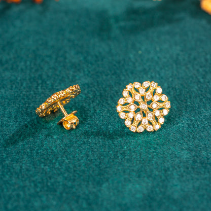 Karaikudi Floral Studs
