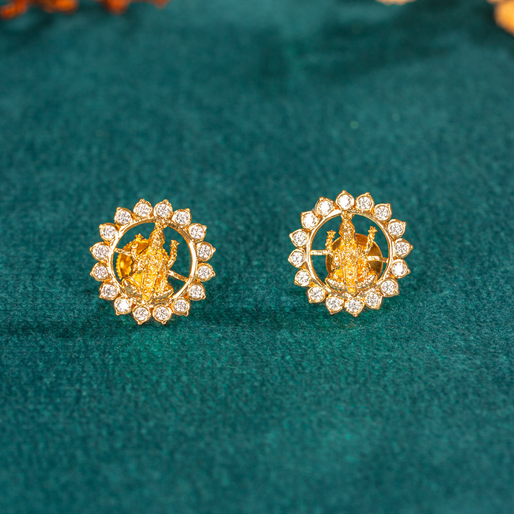 Karaikudi Floral Studs