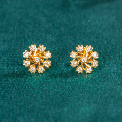 Karaikudi Floral Studs