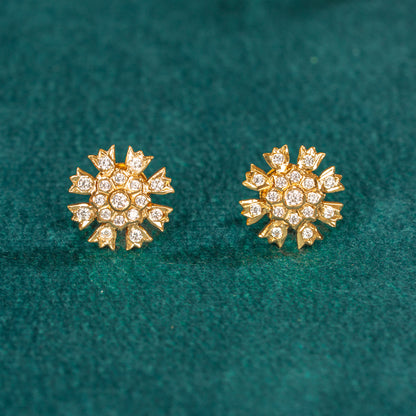Karaikudi Floral Studs