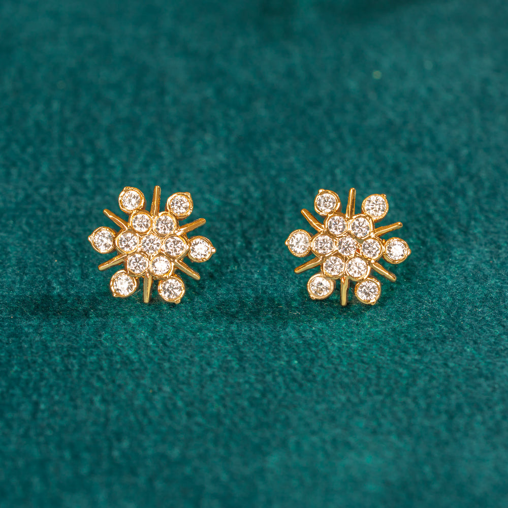 Karaikudi Floral Studs