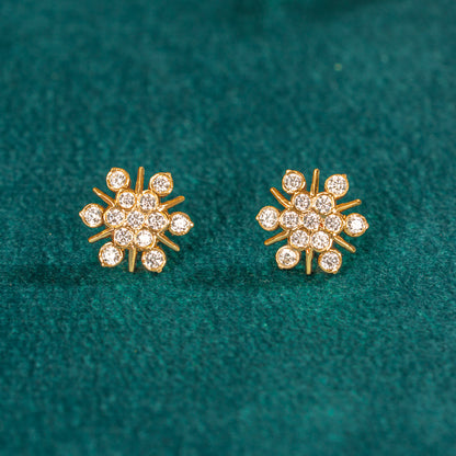 Karaikudi Floral Studs
