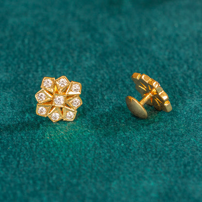 Karaikudi Floral Studs