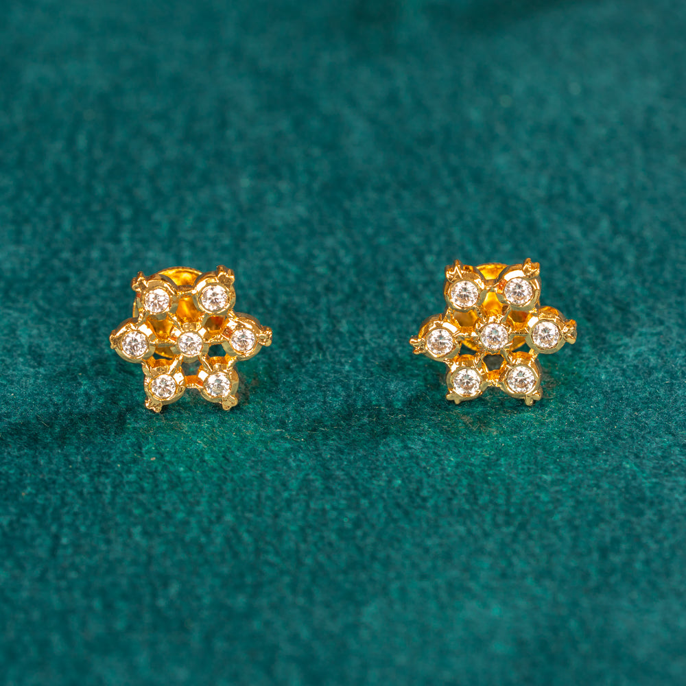 Karaikudi Floral Studs