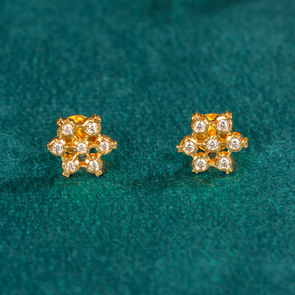 Karaikudi Floral Studs