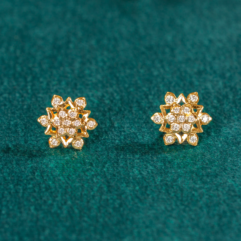 Karaikudi Floral Studs