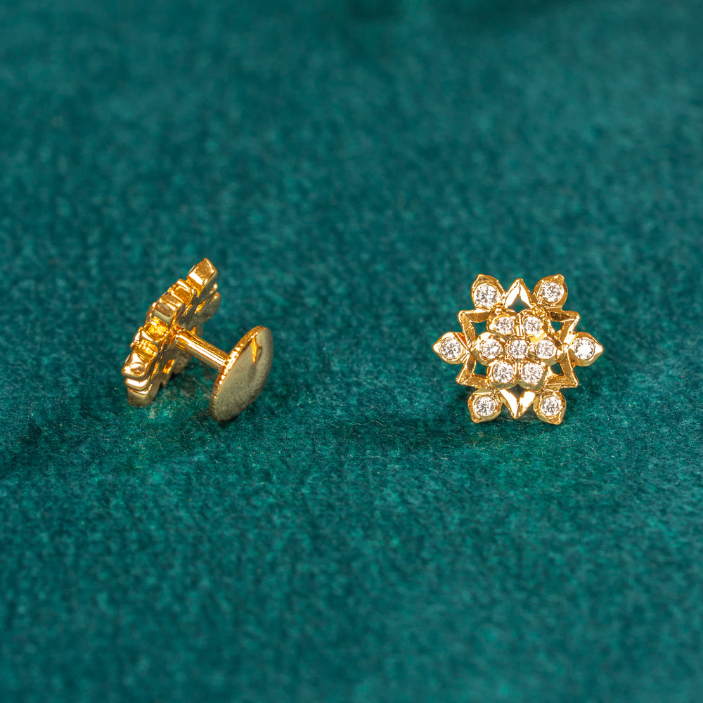 Karaikudi Floral Studs