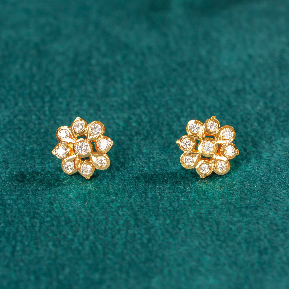 Karaikudi Floral Studs