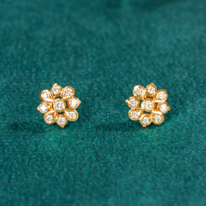 Karaikudi Floral Studs