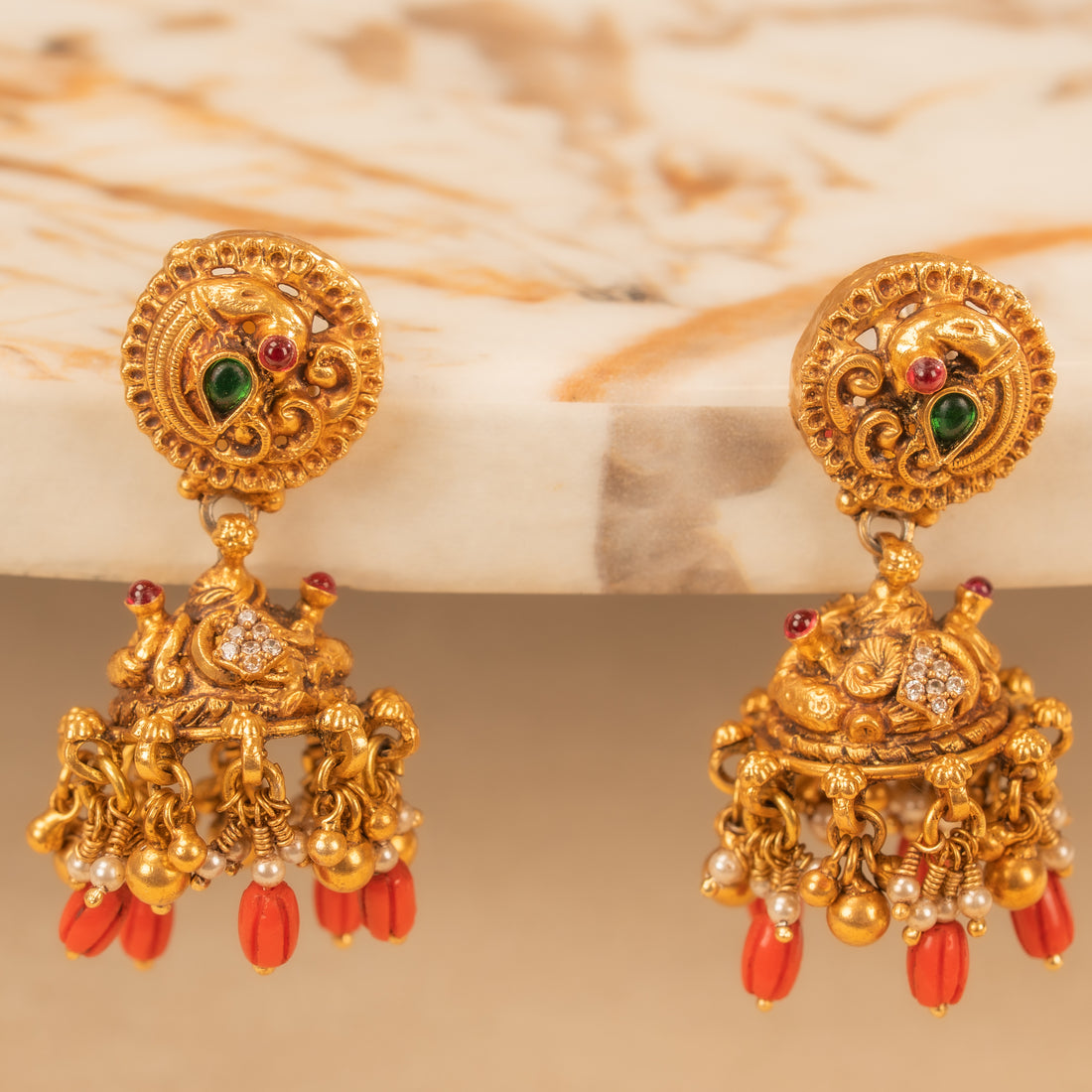 Kundan Jhumkas