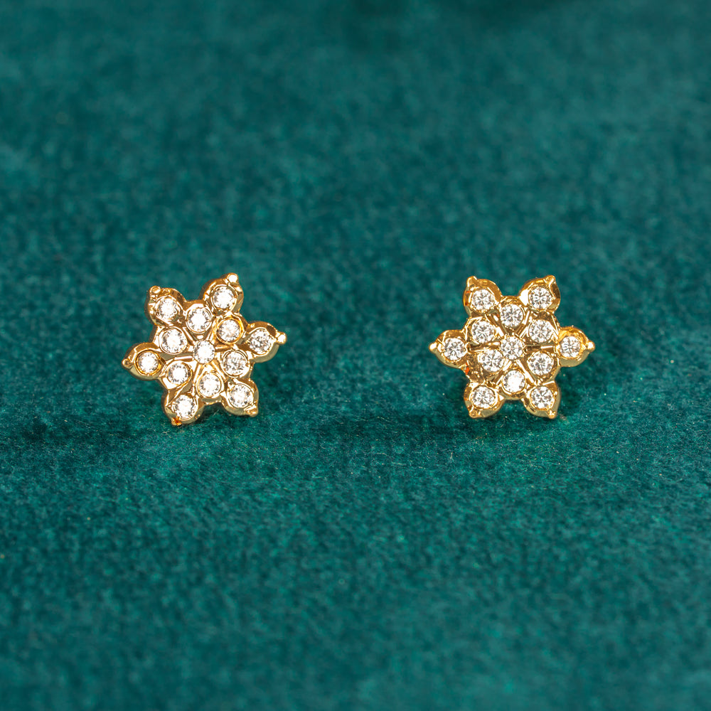 Karaikudi Floral Studs