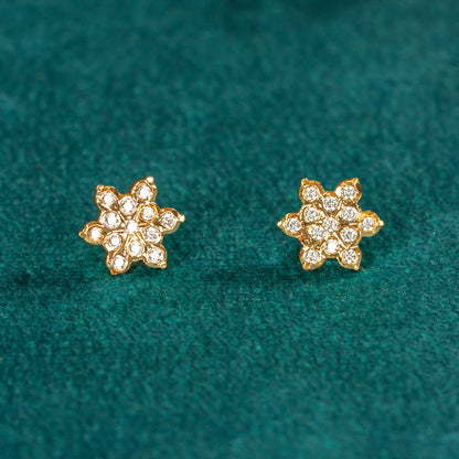Karaikudi Floral Studs