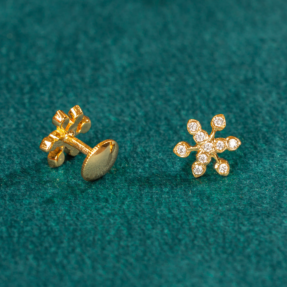 Karaikudi Floral Studs