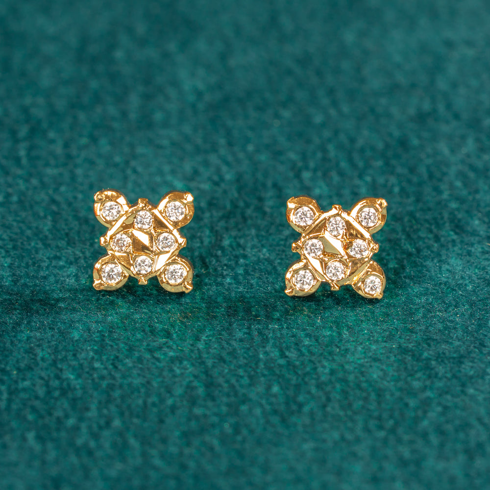 Karaikudi Floral Studs