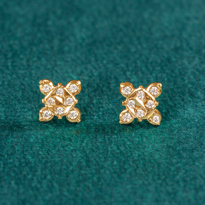 Karaikudi Floral Studs