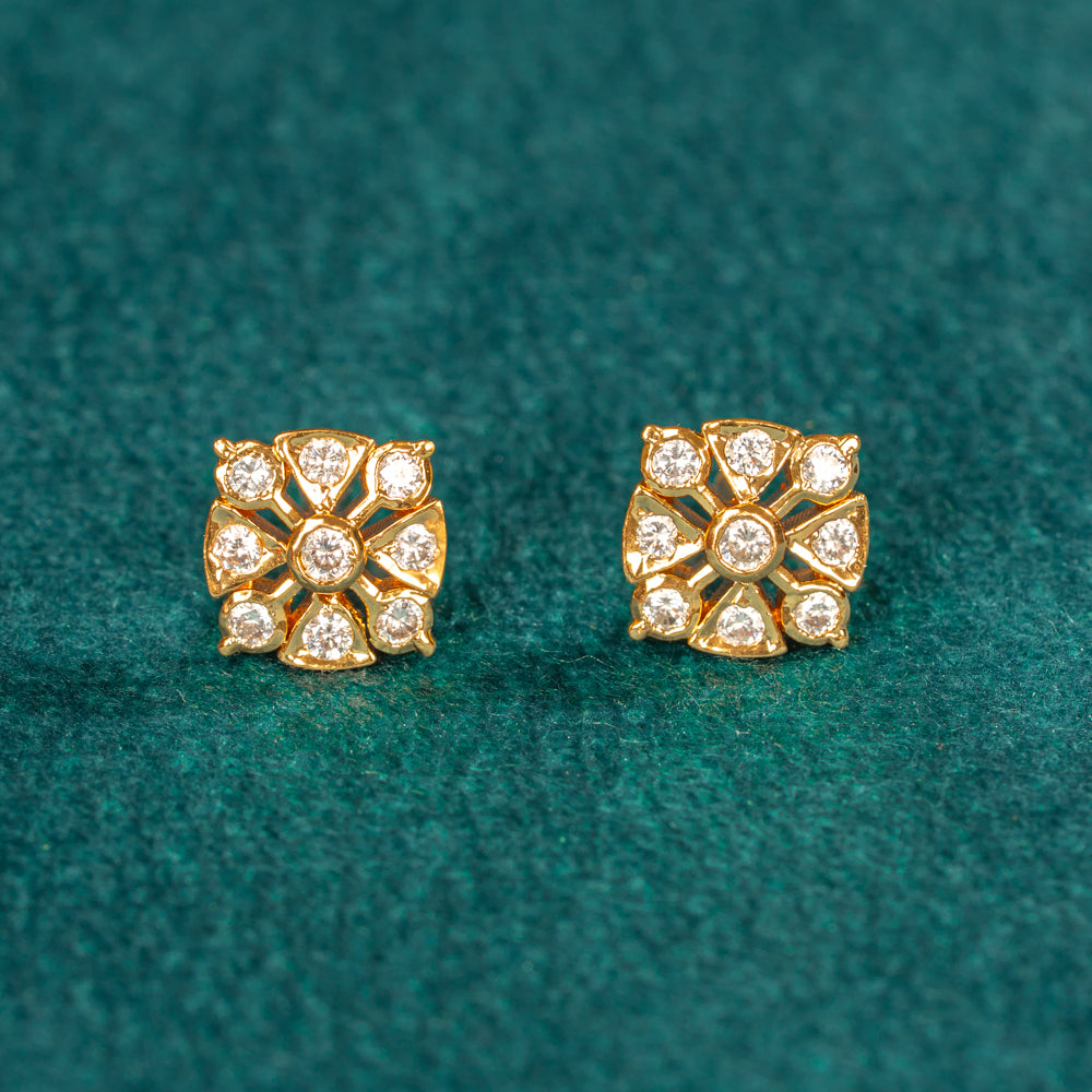 Karaikudi Floral Studs