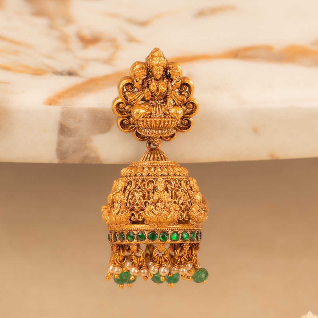 Kundan Jhumkas