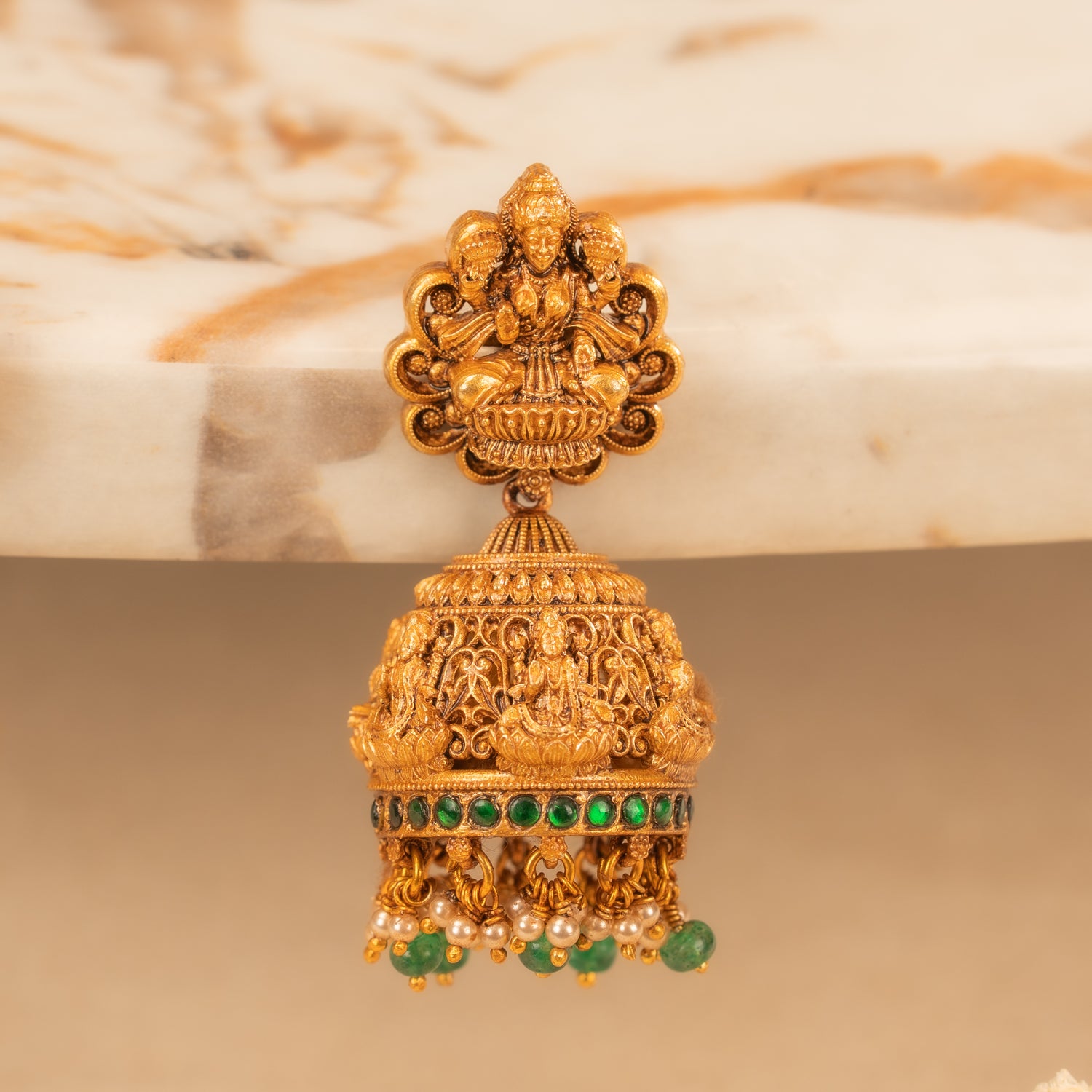 Kundan Jhumkas