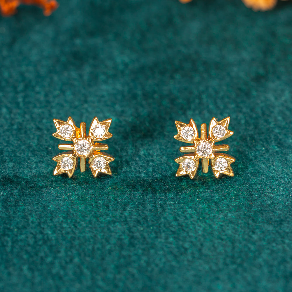 Karaikudi Floral Studs