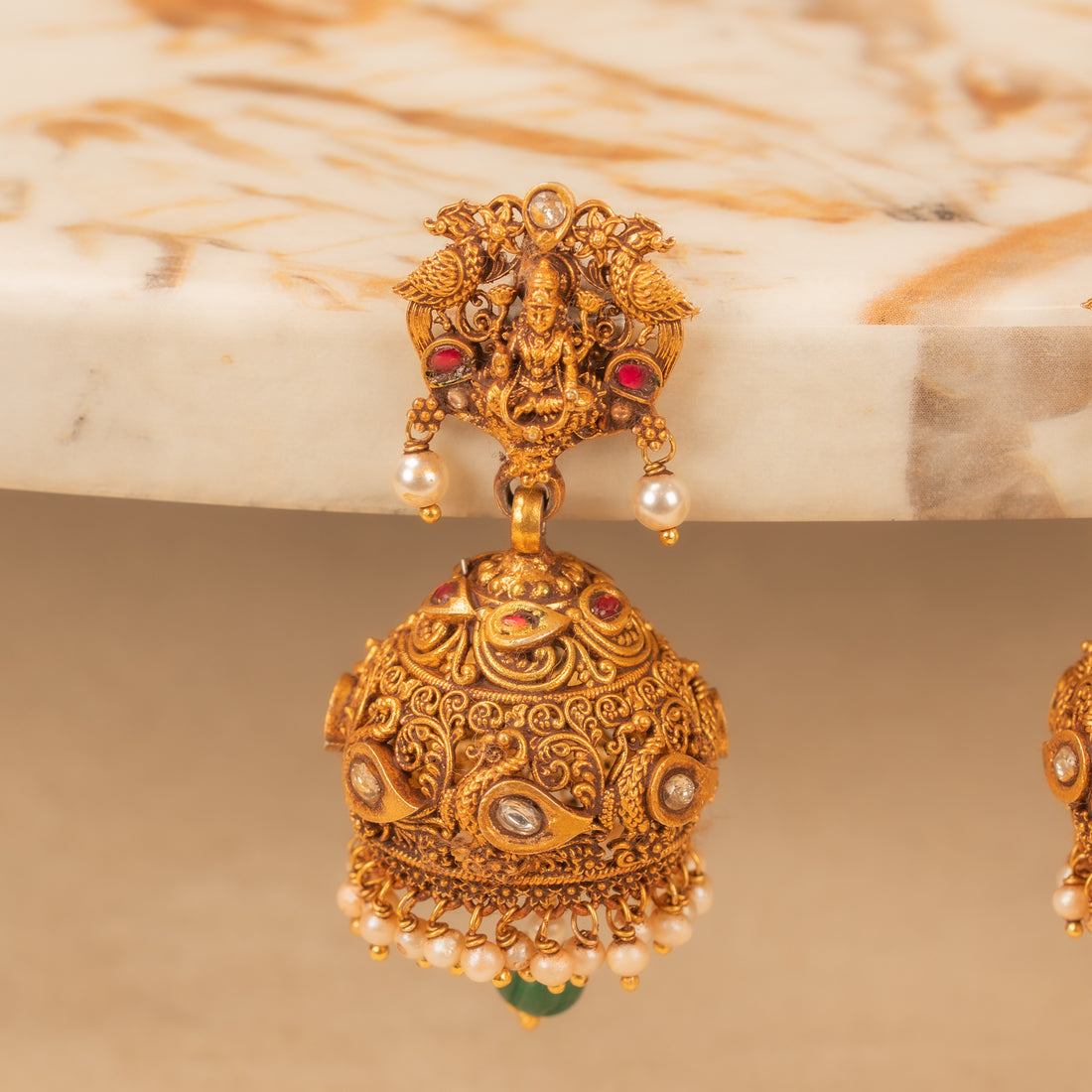 Kundan Jhumkas