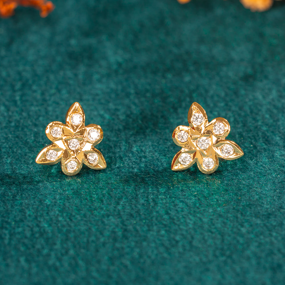 Karaikudi Floral Studs