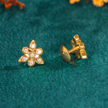 Karaikudi Floral Studs