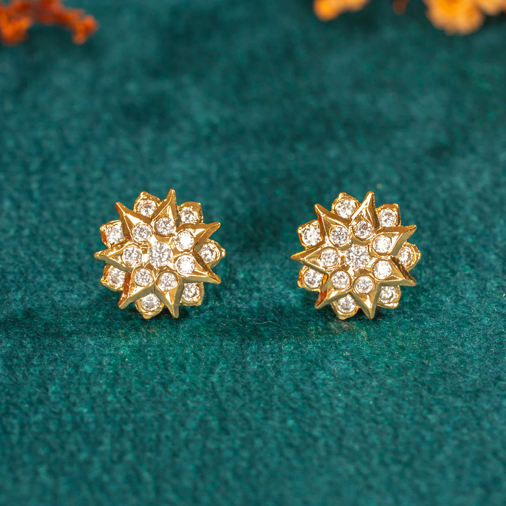 Karaikudi Floral Studs