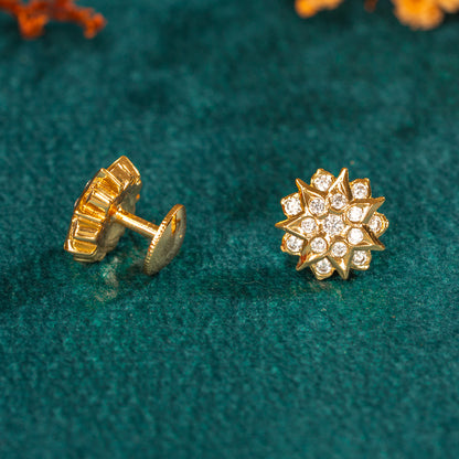 Karaikudi Floral Studs