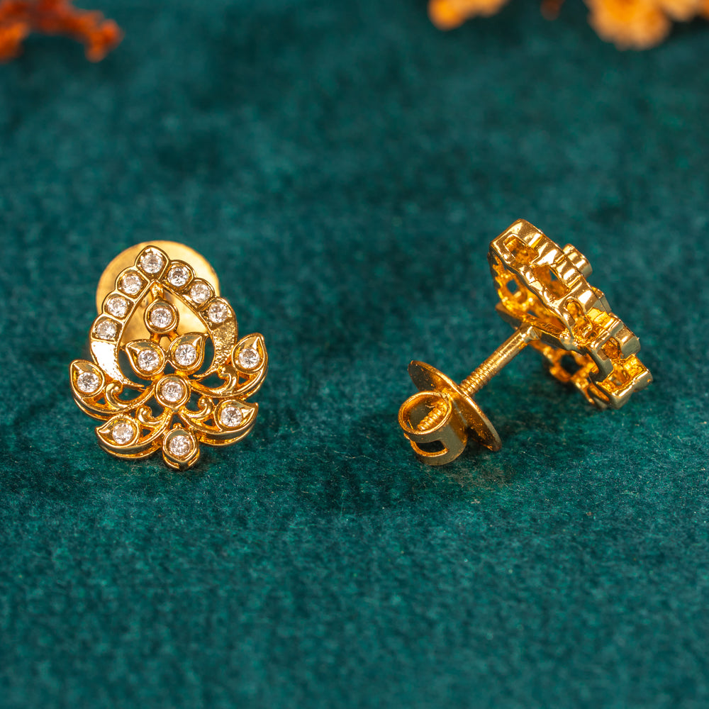 Karaikudi Floral Studs
