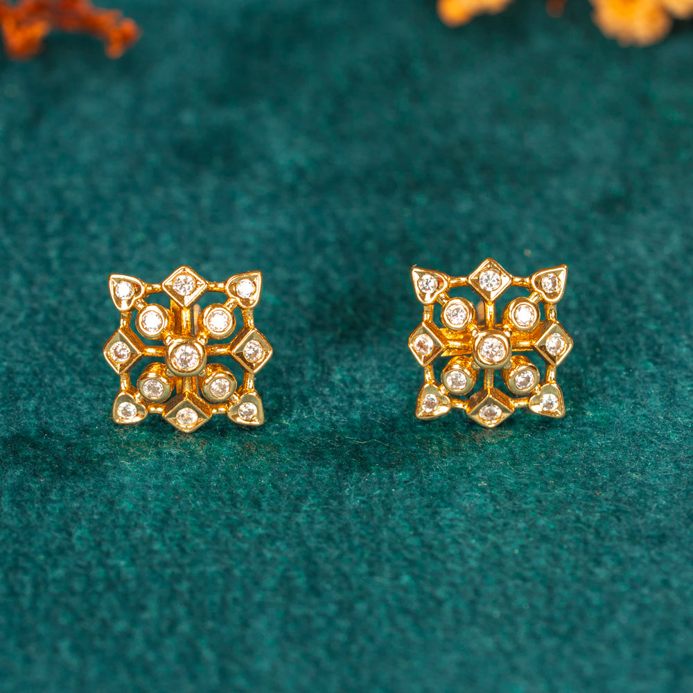 Karaikudi Floral Studs