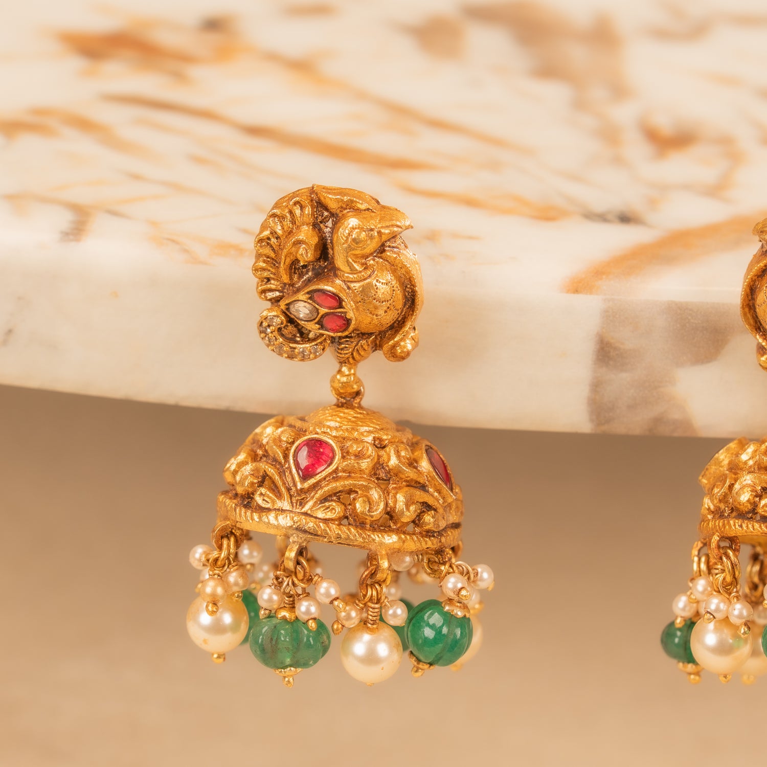 Kundan Jhumkas