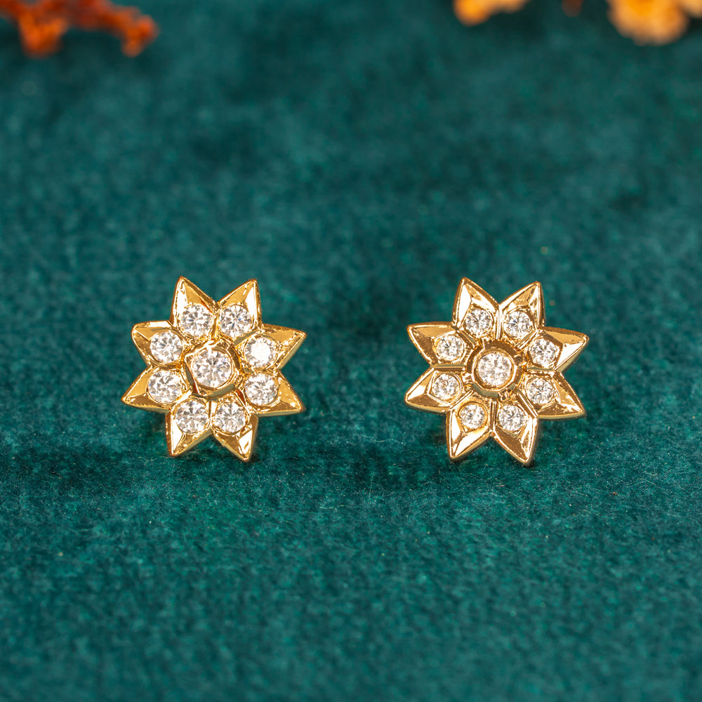 Karaikudi Floral Studs