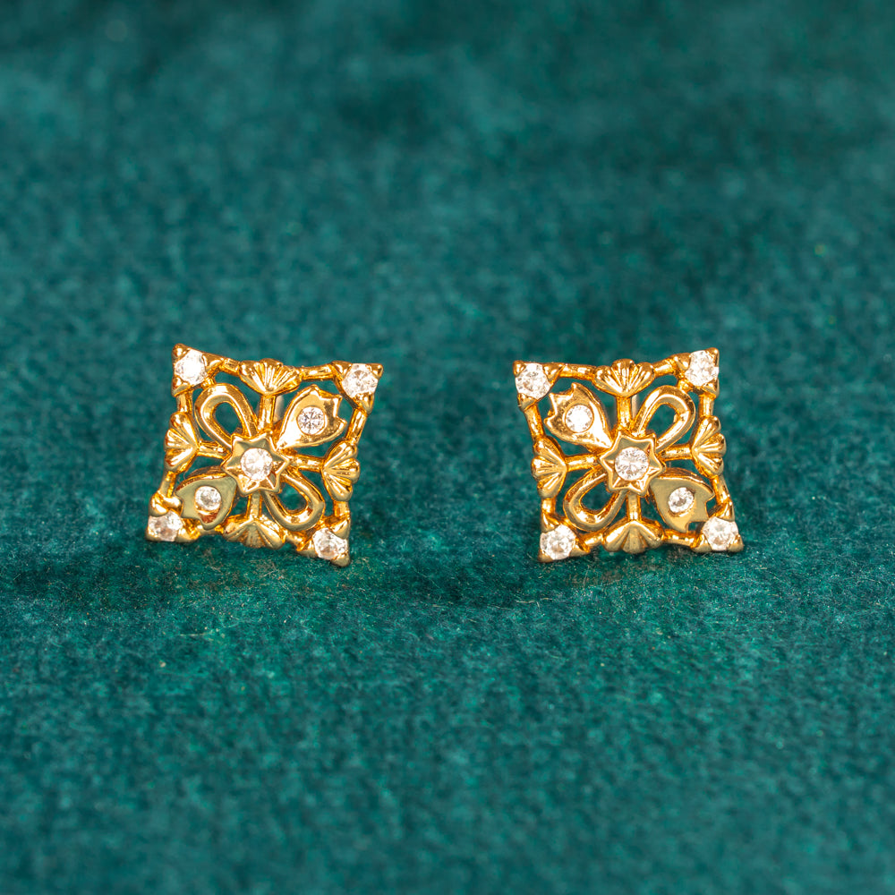 Karaikudi Floral Studs