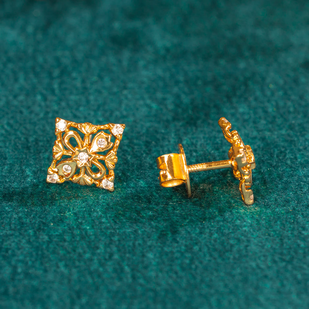 Karaikudi Floral Studs