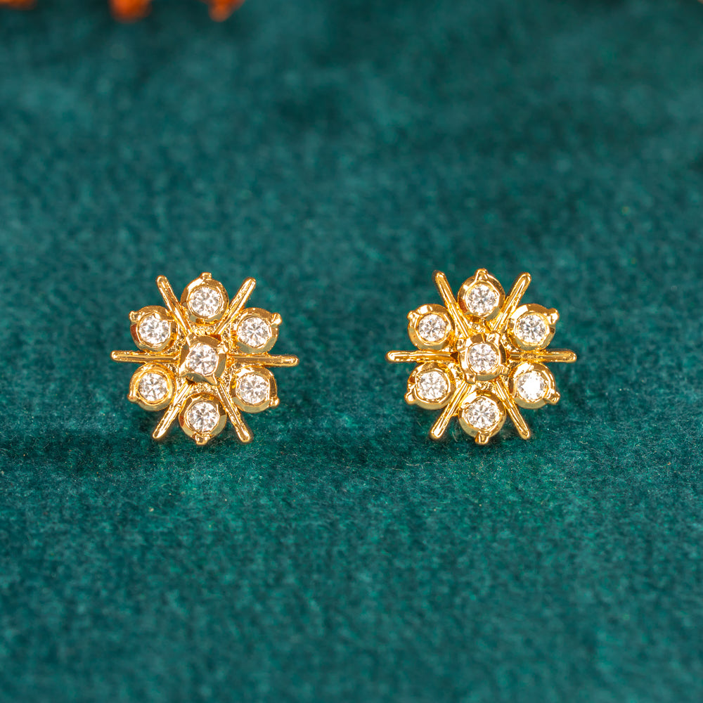Karaikudi Floral Studs