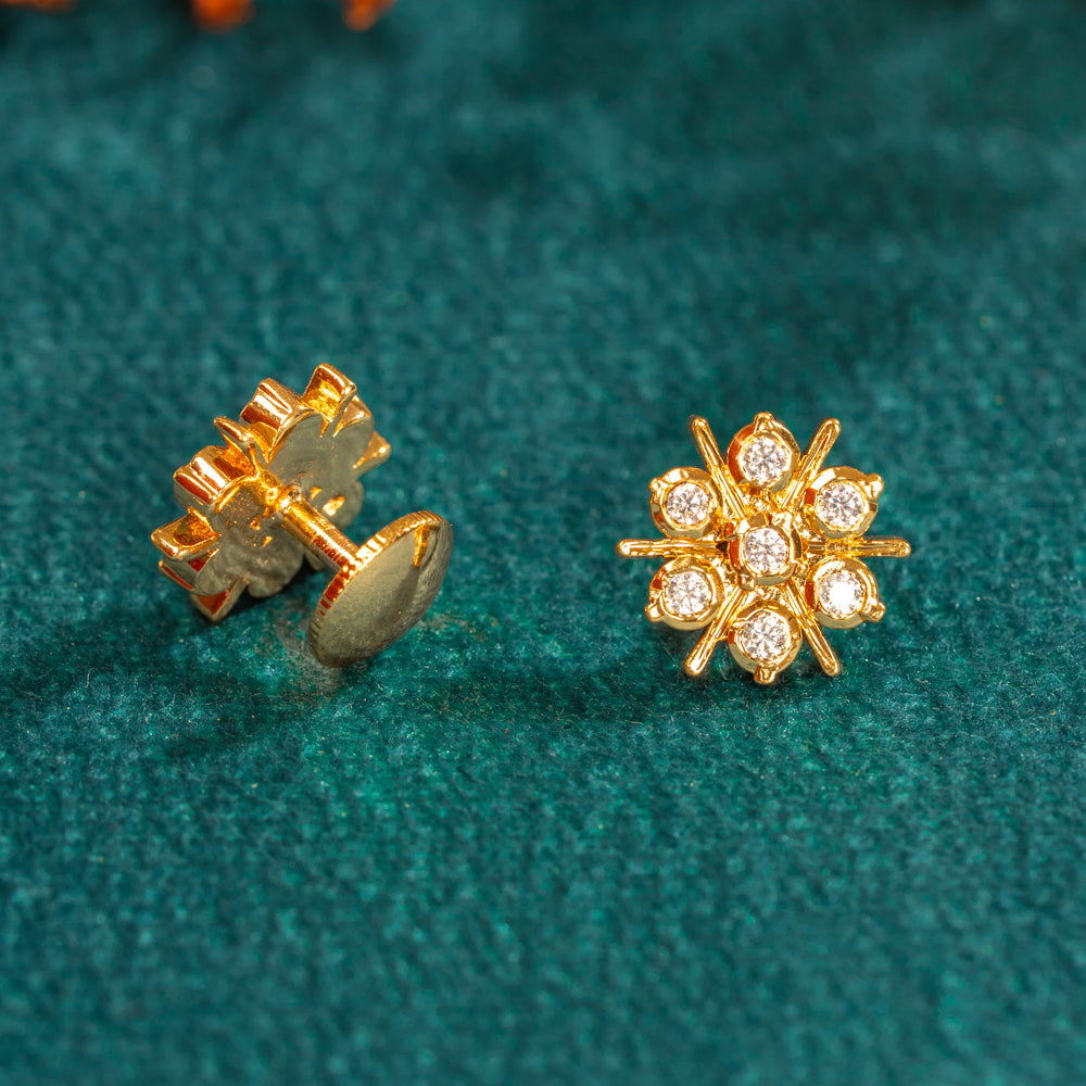 Karaikudi Floral Studs