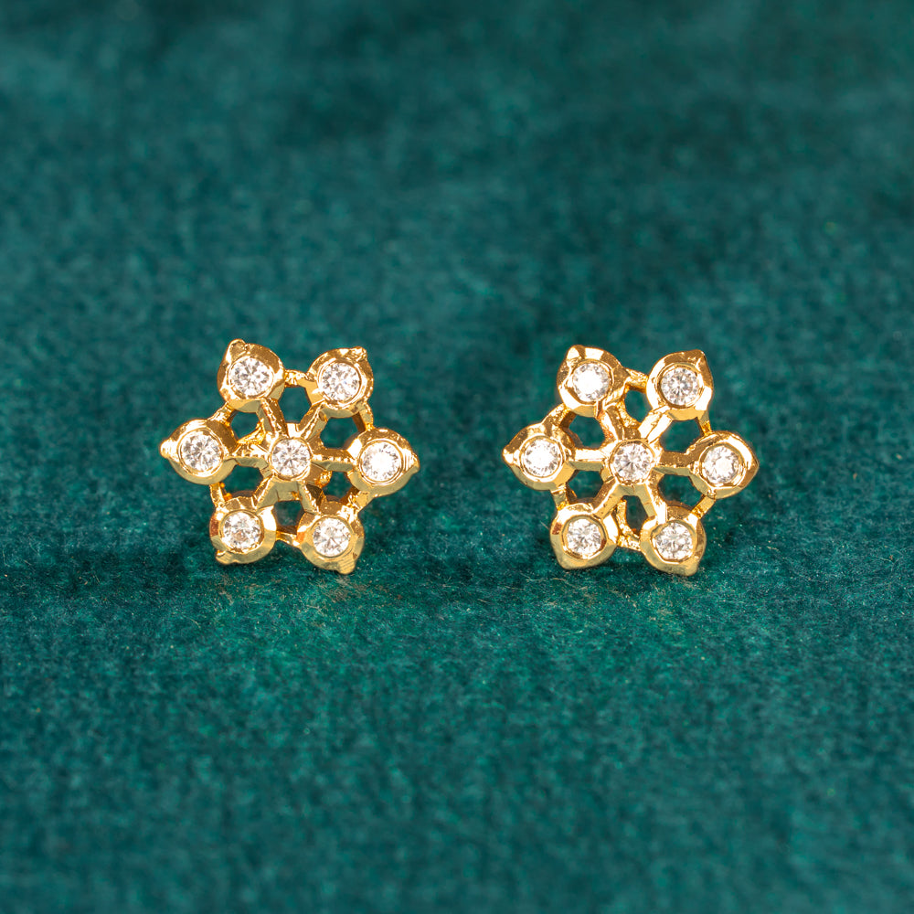 Karaikudi Floral Studs