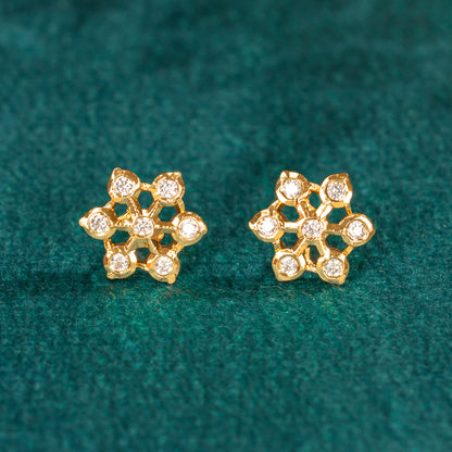 Karaikudi Floral Studs