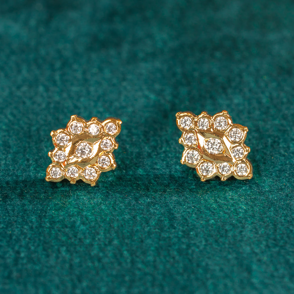 Karaikudi Floral Studs