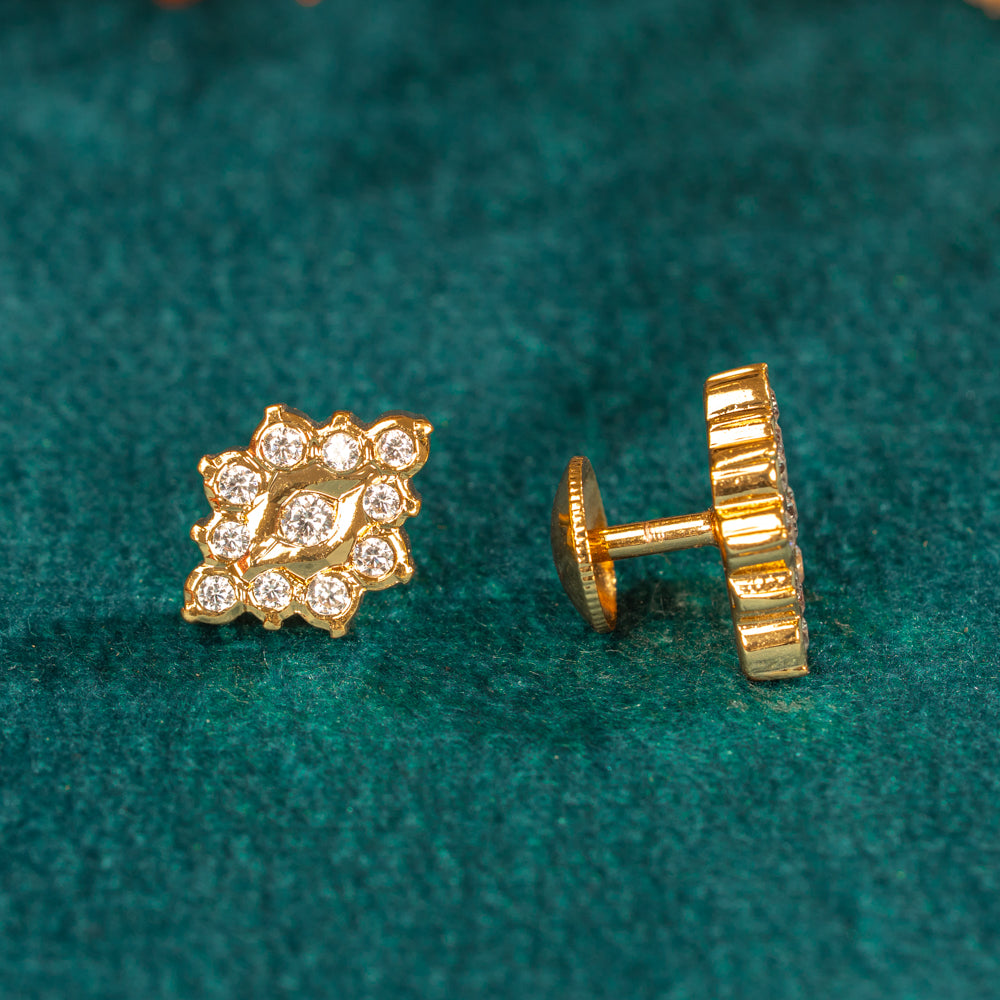 Karaikudi Floral Studs