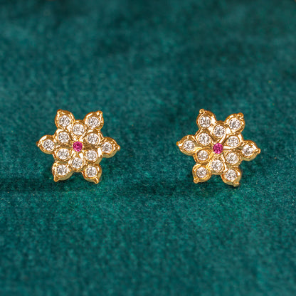 Karaikudi Floral Studs