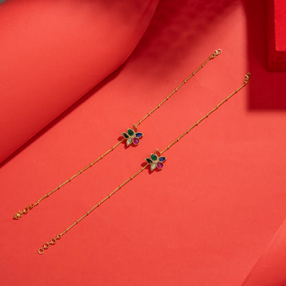 Kundan Anklet