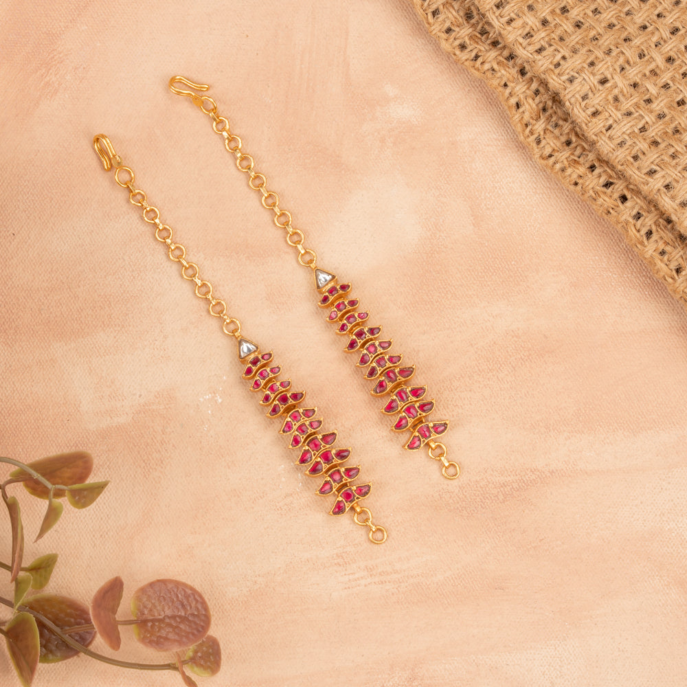 Kundan Ear Chain