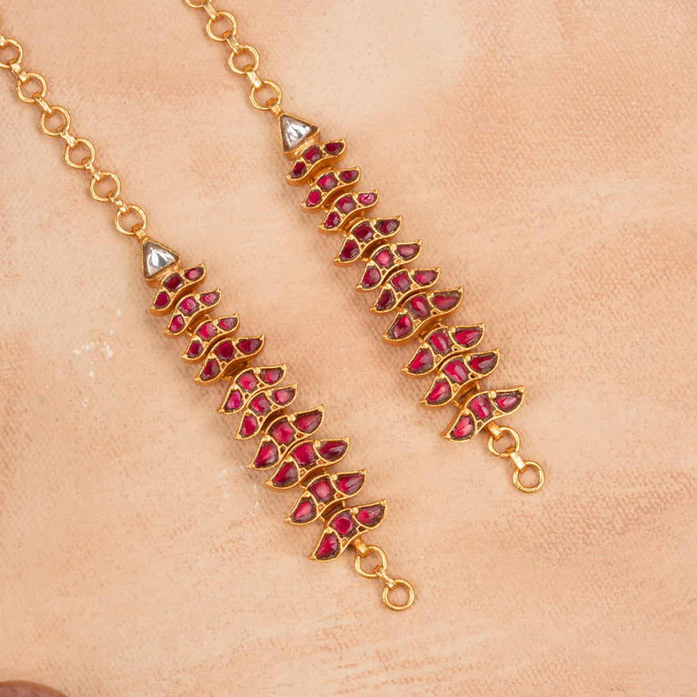 Kundan Ear Chain