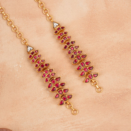 Kundan Ear Chain